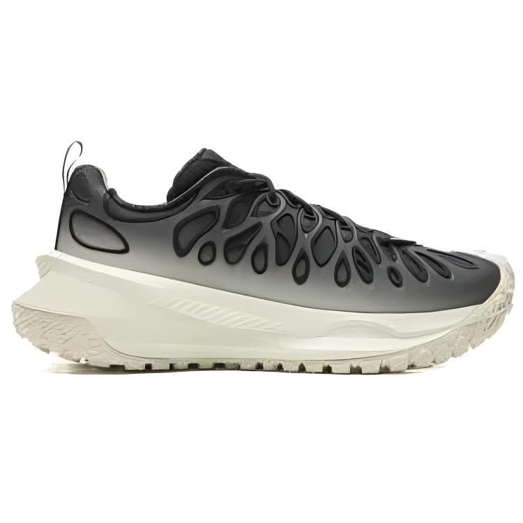 Li Ning Youxia Simple Shock Absorbing Wear Resistant Low Top Casual Running Shoes Unisex Sneakers Black White AZGV087-1