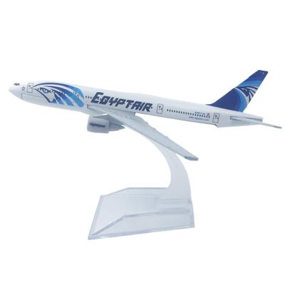 16cm EGYPT AIR MODELO DE AVIÃO 777 AVIÃO Modelo de Avião Avião Metal Diecast Escala 1/400 Brinquedos Display de Aviação