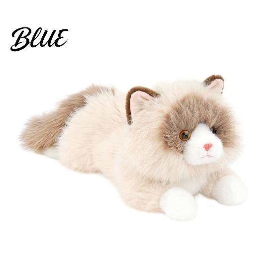 Exquisite Realistic Kitten Gift Lifelike Ragdoll Cat Plush Toy Stuffed Animal Pillow for Sleeping Stress Relief Hugging 45cm Fluffy Pillow,