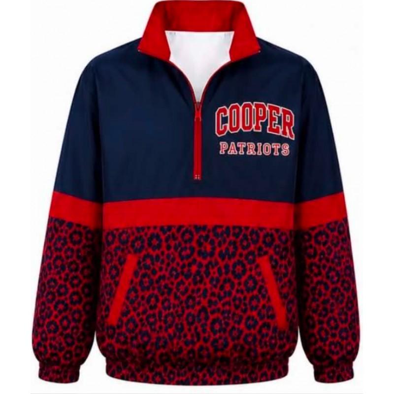 Womens Streetwear Zip-Up Stand Collar Sweatshirt 3D Digital Print Loose Fit Casual Top