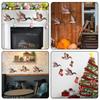 3PCS New Wooden Duck Wall Decoration Interior Wall Art Animal Statue Pendant Crafts