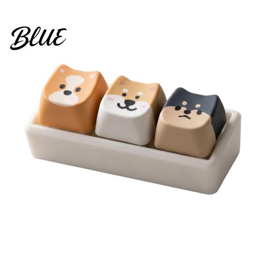 Büro Angst Linderung Spielzeug Cartoon Hund Fidget Tastatur Spielzeug 1/2/3/4/9-Tasten Druckknopf Stress Mini für Rucksack Handtasche Geldbörse Anhänger Erwachsene Sensorische Spielzeuge