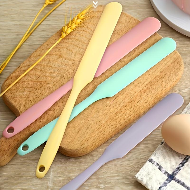 4pcs Silicone Spatula Set - Heat Resistant, Non-Stick, Easy Clean, Ergonomic Design for Comfortable Grip -Perfect for Baking, Cooking, Outdoor Leisure