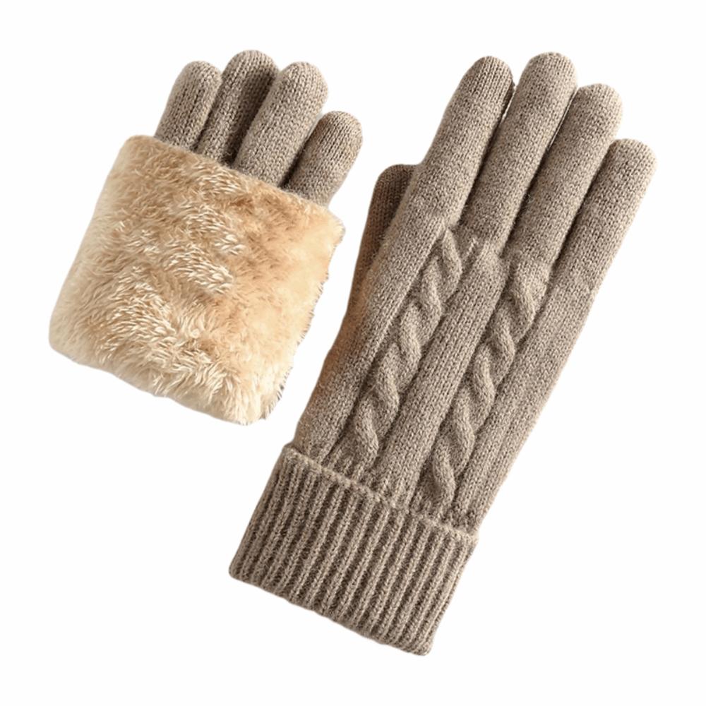 Lamb Velvet Thermal Gloves Double Layer Touchscreen Gloves New Winter Gloves  for Men Women