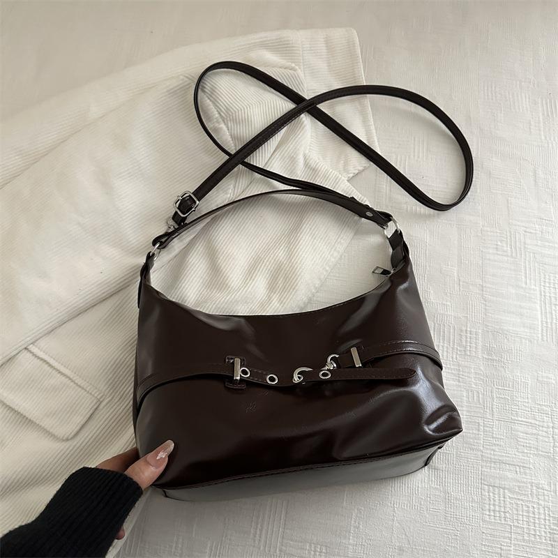 Retro High-End Achseltasche Damen Neue Einfache Pendler-Tragetasche Vielseitige Schulter-Umhängetasche