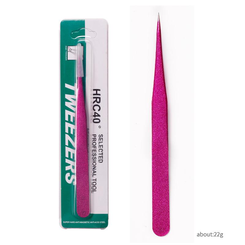 Multifunctional Double-Ended Nail Tool: Tweezers & Silicone Pressing Stick for Nail Art