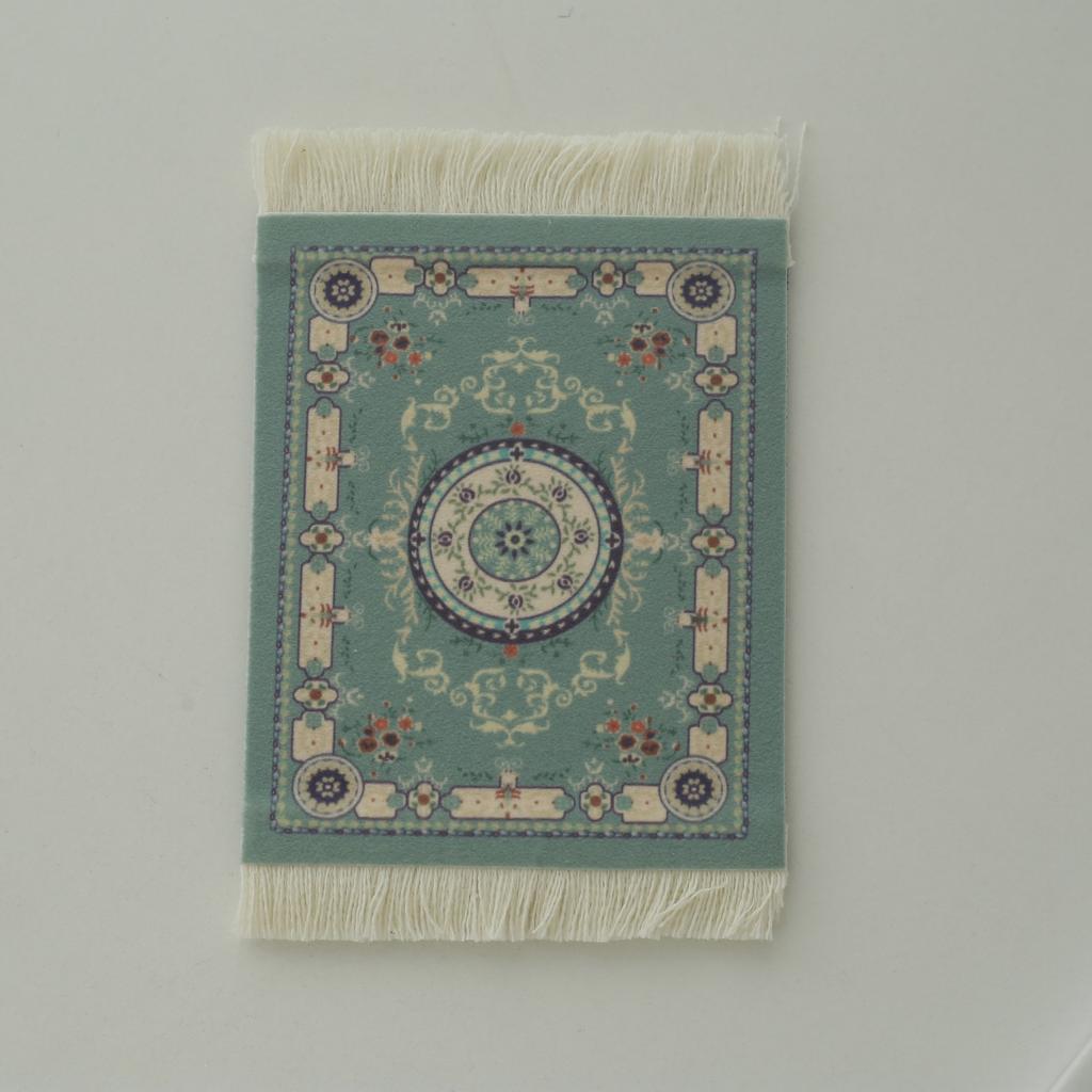 Persischer Mini-Webteppich, Mauspad, Retro-Stil, Teppichmuster, Tasse, Laptop, PC, Mauspad mit Fransen, Heimbüro, Tischdekoration, Basteln