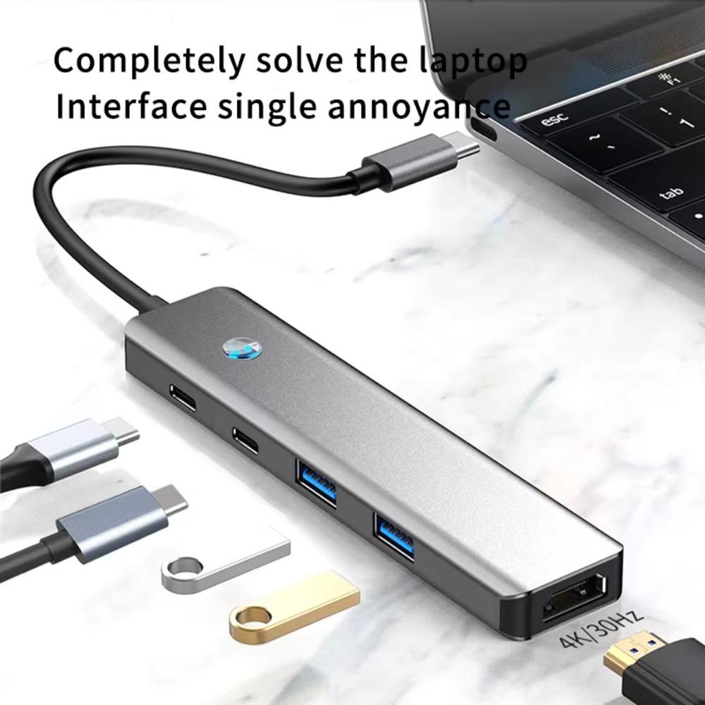 8-IN-1 USB C Hub Docking Station 4K HDMI-Compatible 100W PD SD/TF 2xUSB 3.0 2xUSB-C 3.0 For MacBook Air M1 iPad Pro Windows