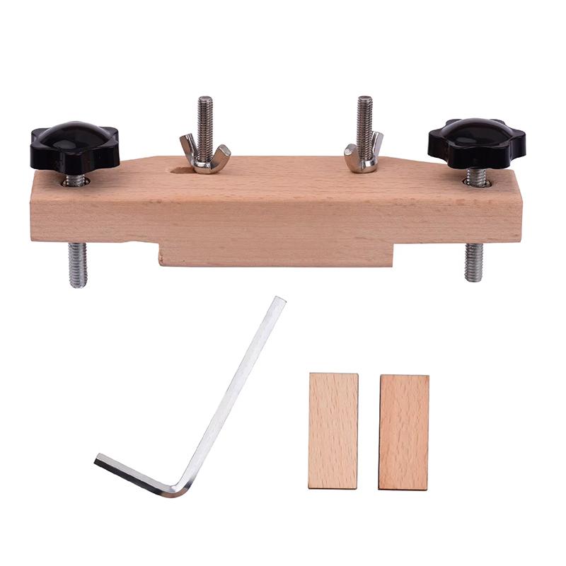 Gitarrenbrückenklemme Gitarrenbauer Reparaturwerkzeug mit L-Schlüssel Holzklötzen Gitarrenersatzwerkzeug Klassische Gitarrenbrücke Werkzeug Hand