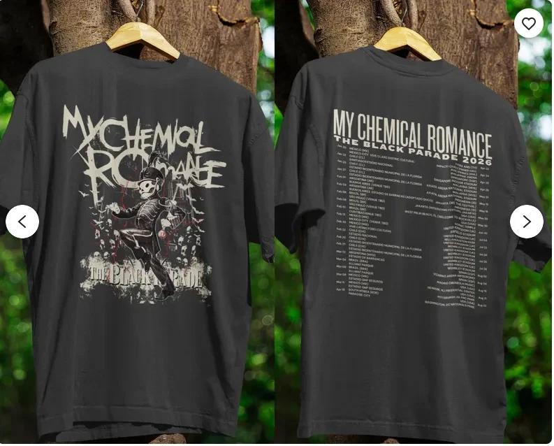 My Chemical Romance The Black Parade Tour 2026 Shirt M