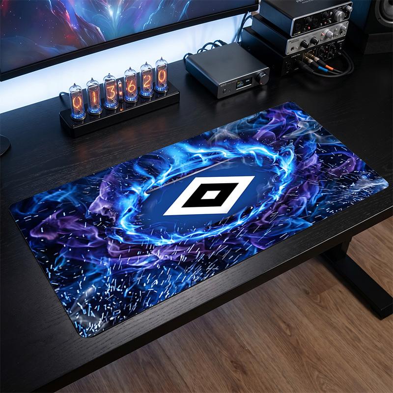 Tapis de Souris XXL Hamburger SV Football, Tapis de Bureau Étendu Antidérapant pour Gaming, Bureau, Maison