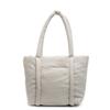 With Compartments Shoulder Bag Nylon Tote Bag Durable Puffer Carryall Bag  Women