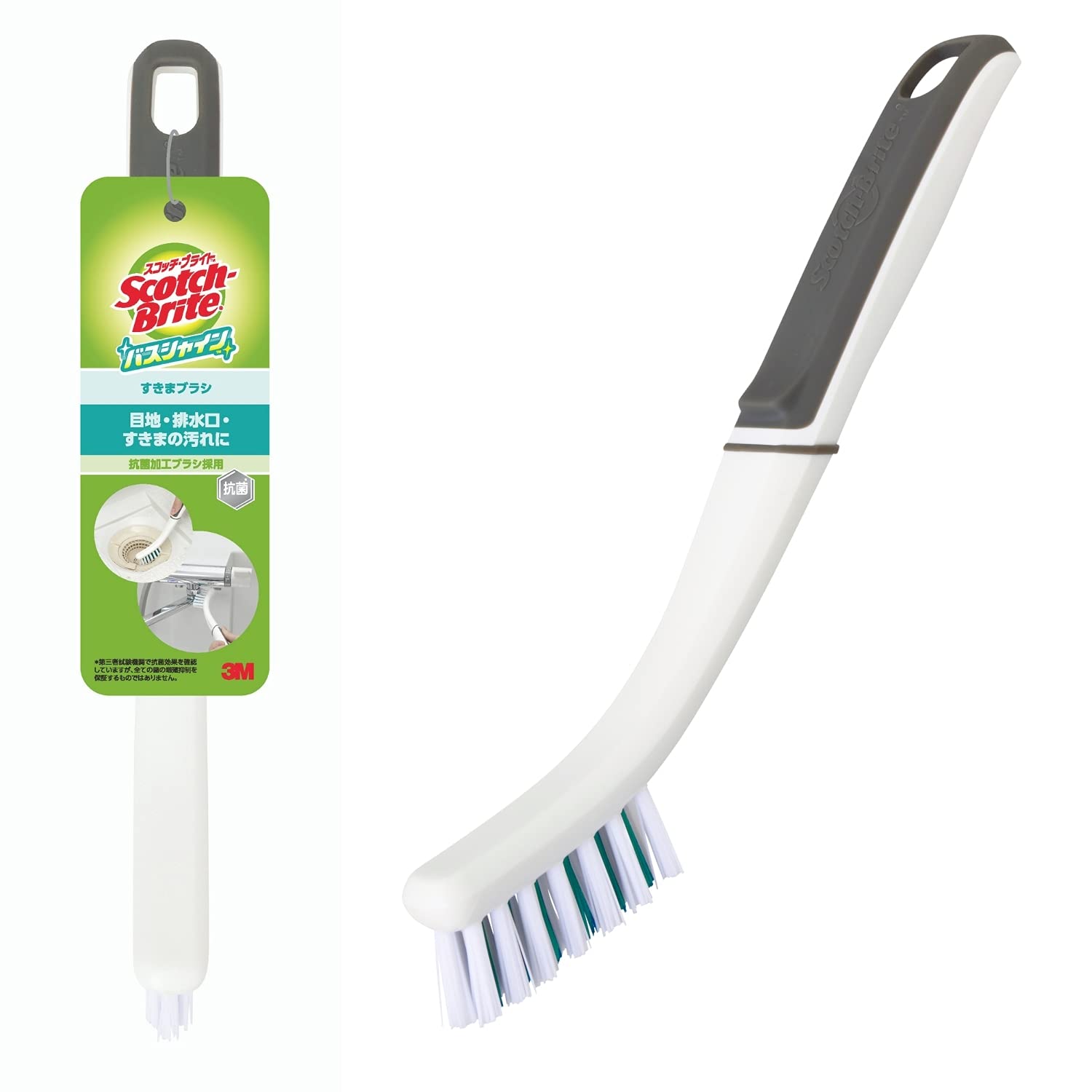 3M Bath Cleaning Brush Gap Antibacterial Scotch-Brite Shine B-511J