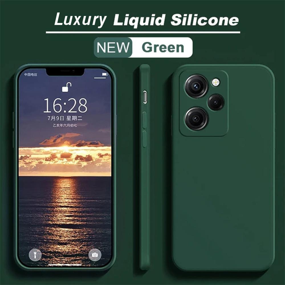 Soft TPU Camera protection Original Liquid Silicone Case For Xiaomi Poco X5 Cover For Redmi Note 12 5G Phone Case
