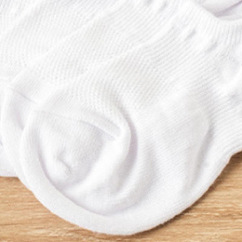 Popcorn   Kiki Dame S 90 Graders Rettvinkelsokker Hvit