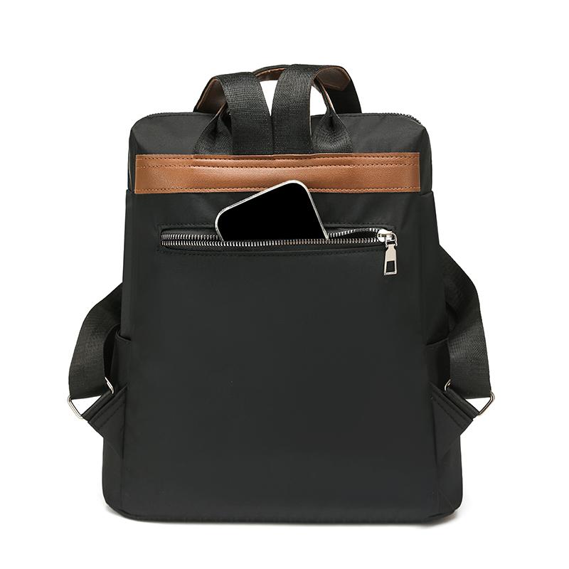 Color Block Nylon Backpack Outdoor Women's Large Capacity Backpack
