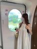 Pure Color Sleeveless Off-Shoulder Halter Maxi Dress - Summer Fairy Casual Bell-Shaped Style