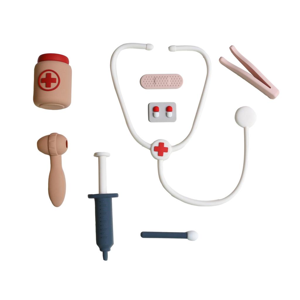 Platinum Silicone Little Doctor Role Play Set - Educational Toy with Stethoscope for Children