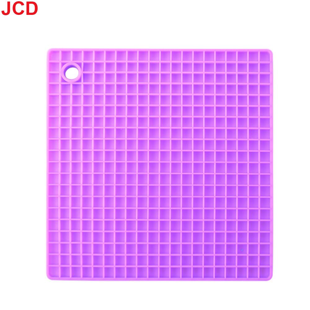 1 шт., силиконовый коврик под пищевую тарелку, квадратный, водонепроницаемый и маслостойкий, силиконовый коврик под кастрюлю, подставка под кухонный обеденный стол, защита от ожогов L&Rectangular фиолетовый