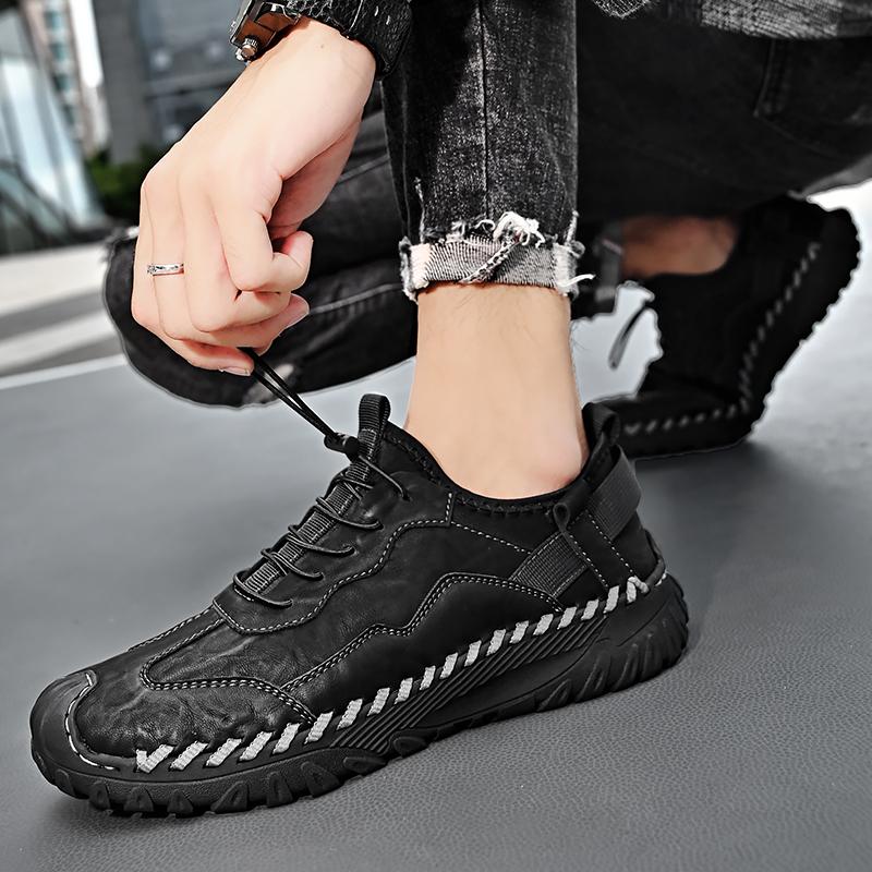 Popularne męskie buty Jesienna męska sukienka biznesowa Małe skórzane buty Modne brytyjskie buty na co dzień