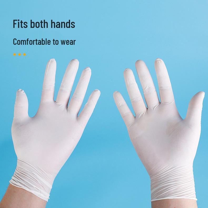 9-inch Powder-Free Disposable Nitrile Latex Gloves, Industrial Protective.