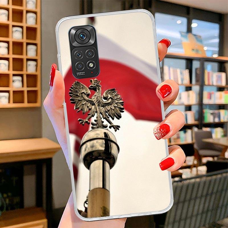Poland Flag Cover Phone Case For Xiaomi Redmi Note 15 14 13 12 11 10 Pro Plus 14S 12S 11S 11T 11E 10S Soft Fundas Shell Redmi No