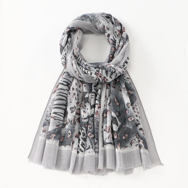 

Осень горячая новинка леопардовый принт ледяной шелк фестиваль универсальное длинное полотенце высококлассное женское пальто для улицы защита от солнца пляжное полотенце 185*90cm