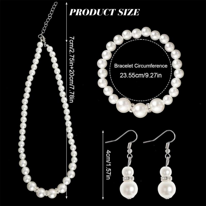 5Pcs 1920s Teas Party Accessories Set for Women Teas Party Fascinators Hats Lace Gloves Necklace Bracelet Earrings