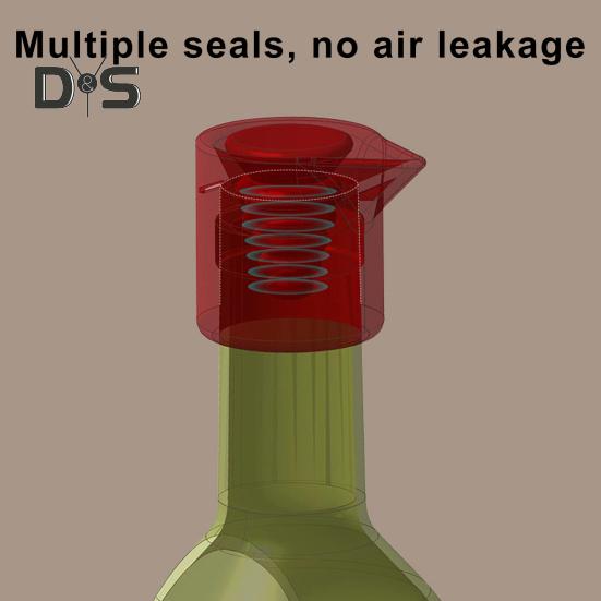 Weinflaschenverschlüsse aus Silikon, wiederverwendbare Weinkorken mit Vakuumverschluss zur Erhaltung der Frische, universelle Weinverschlüsse für Champagner, Limonade