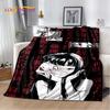 Junji Ito Tomie Kawakami Ghost Zachte Pluche Deken, Flanellen Deken Gooi Deken voor Woonkamer Slaapkamer Bed Bank Picknickhoes 3D