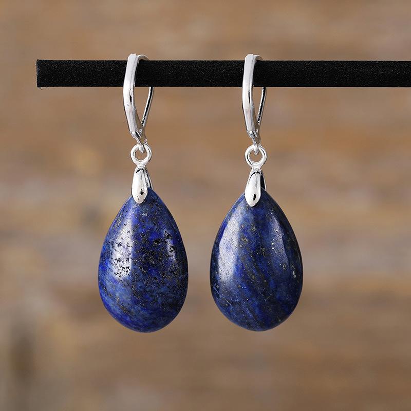 BLINGBAY Women's Vintage Purple Stone Drop Earrings Bohemian Teardrop Dangle Jewelry Gift for Party Wedding