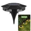 7LED Solar Lawn Light Outdoor IP65 Waterproof Spotlight Brightness Adjustable Lamp for Garden Backyard Driveway Patio Decor Lamp