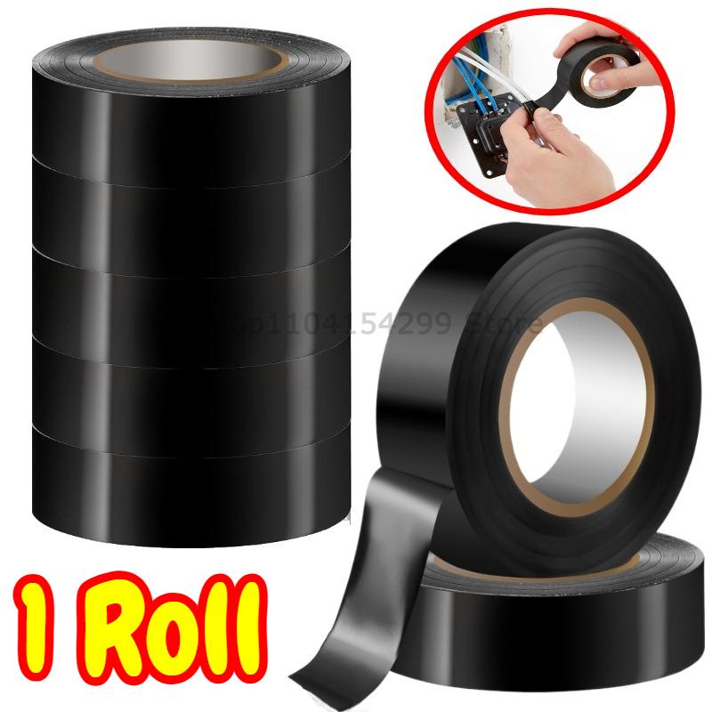

Electrical Tape Black High-Temperature Resistant Electrical Insulating Tape Strong Adhesive Wire Harness Tape Soft Insulating 16mm&6M