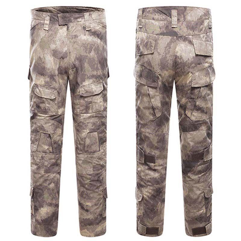 Men's Military Army Combat Tactical Airsoft Pants With Multi-pockets And Ergonomic Knee Design