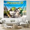 Shrek Print Wandteppich, Hintergrund, Einfache Montage, Ideal für Schlafzimmer, Büro & Wohnzimmer, mit Ästhetischem Wandbehang Dekor.
