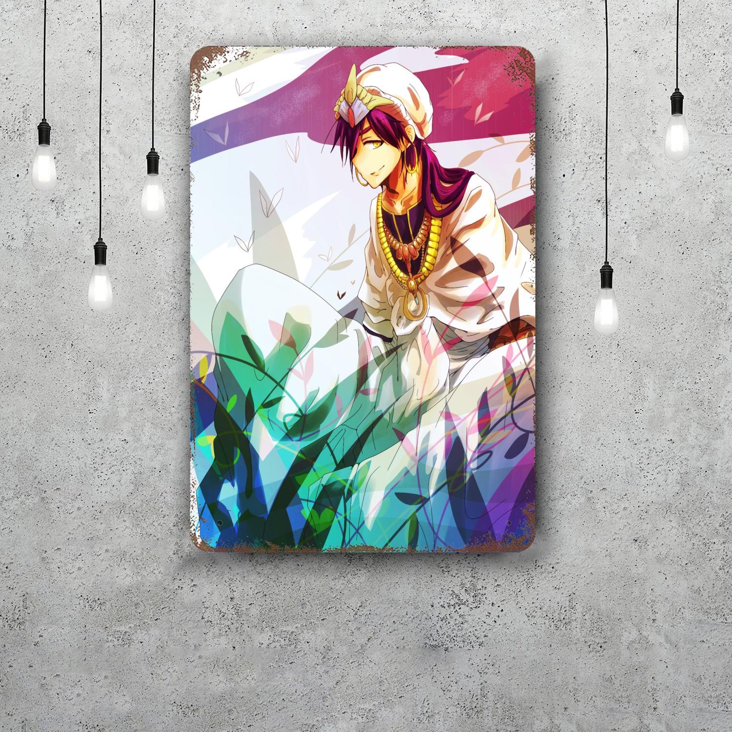 

magi sinbad Classic Poster Rusty Metal Plaque Retro Decorative Plate Bar Man Cave Garage Club Metal Sign Wall Decoration 20x30cm（7.8x11.8inch）