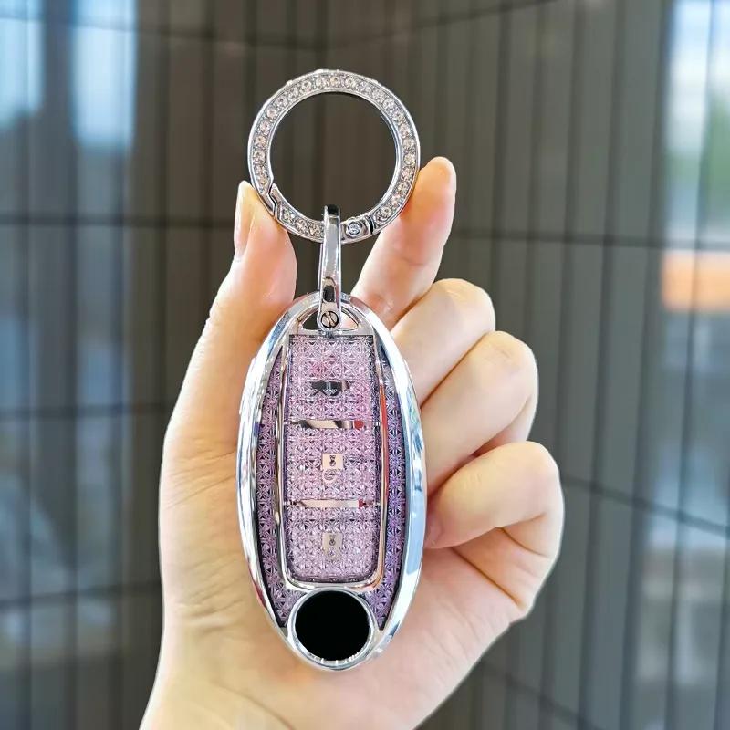 Suitable For Nissan 14Th Generation Classic Sylphy Keycase Tea Qashqai X-Trail Tiida Murano Sunny Keycover Key Shell Keychain