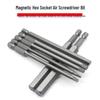 Sechskant S2 Magnetischer Pneumatischer Elektrischer Schraubendreher Bit-Satz mit Verlängerten Bits