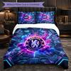 Set Biancheria da Letto Chelsea FC Modello 3 Pezzi Morbida Copripiumino in Microfibra con Federe per Camera da Letto