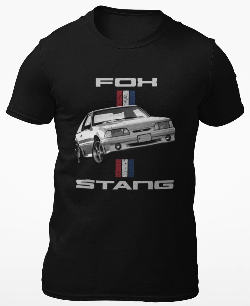 1989 Mustang GT Fox Body 3rd Gen Short-Sleeve Unisex 100% Cotton T-shirt Mens Tees Top S