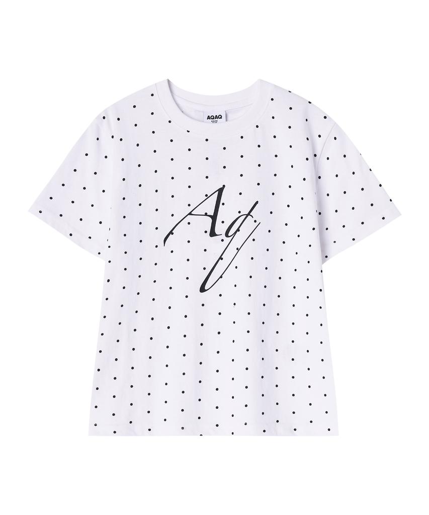 Eikyueikyuhauseukeulleob Dot Aq T-Shirt [White]