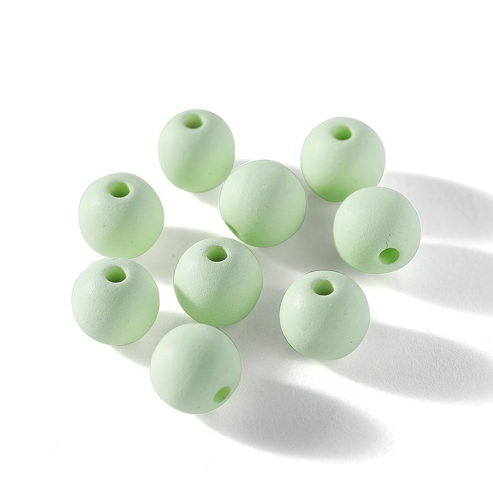 30-100Pcs 6/8/10mm Acrylic Matte Beads Round Loose Spacer Beads For DIY Necklace Bracelet Jewelry Making Accessories Supplies