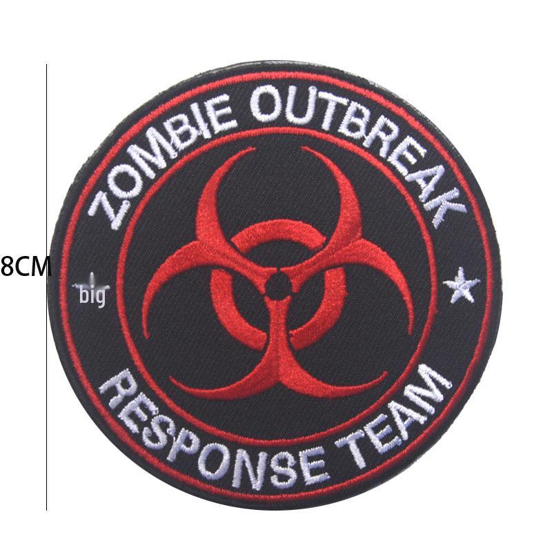 USS Zombie Response Team Armband Patch - Resident Evil Stickerei Klettverschluss