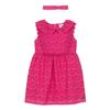Carrement Beau Girls Sleeveless Dress And Headband Set