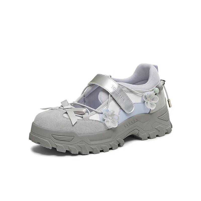 Teenmix Women s Bowknot Thick-Soled Casual Shoes 36