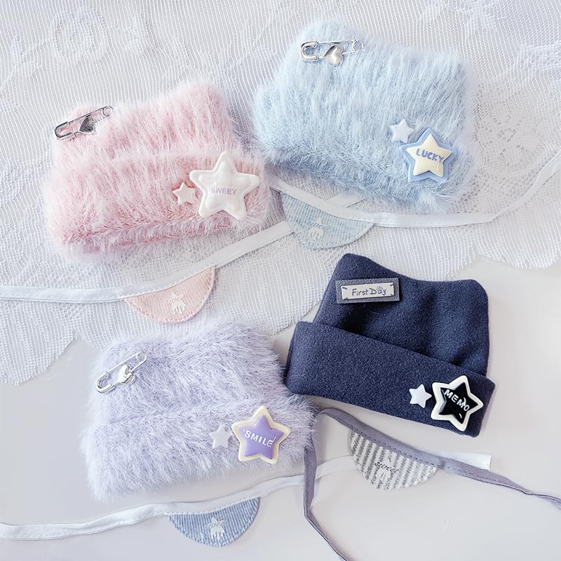 G-Trigger Plush Clothes Set: Cat Ear Knit Hat & Bib Set for 10cm Plush Toys [Oshikatsu Goods] [Item]