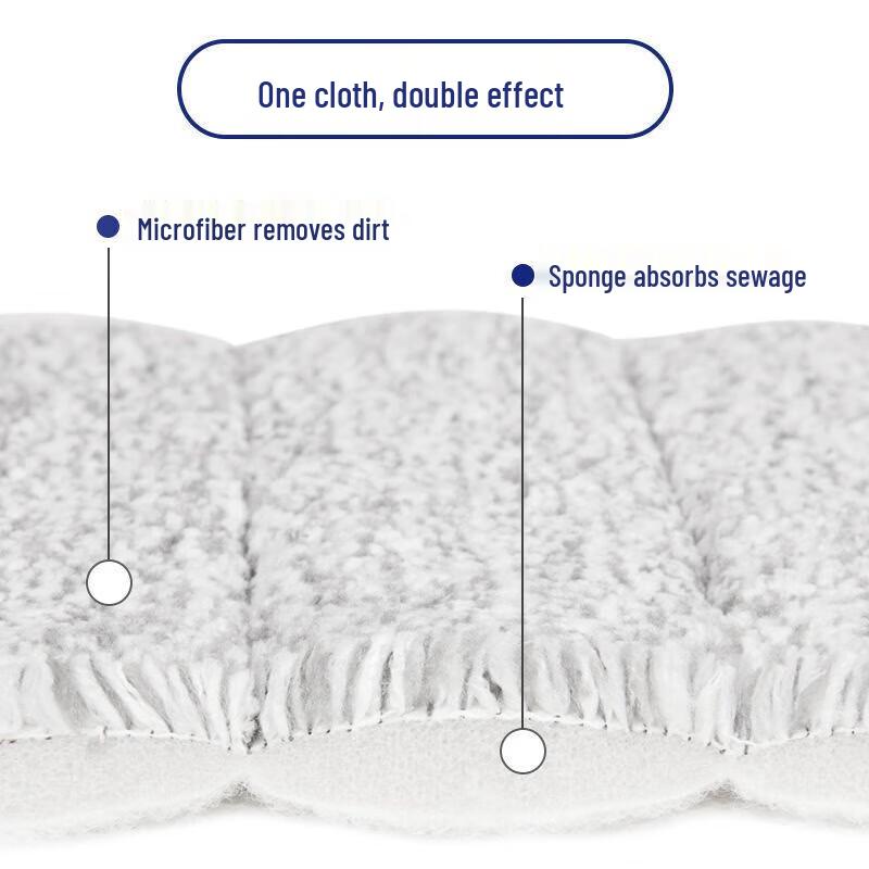 MIAOJIE Easy-Scrape Flat Mop Refill Cloth