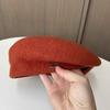 Autumn And Winter Wool Styling Beret British Retro Irregular Pleated Painter Hat Small Versatile Pumpkin Hat