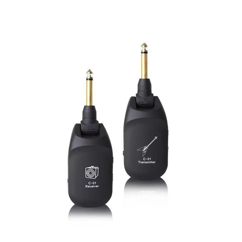 Wireless Guitar Bluetooth Transceiver: Hair Dryer-Style UHF Audio Transmitter & Receiver.