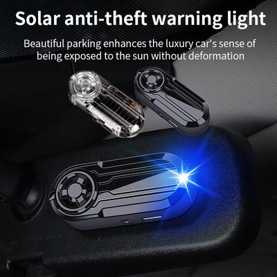 LED Warning Light Car Wireless Fake Anti-theft Light Solar Simulation Strobe Signal Aromatherapy Decor Auto Interior Accessories